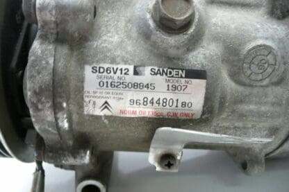 Compresseur de climatisation Sanden SD6V12 1907 Citroën Peugeot 9684480180 6453XP