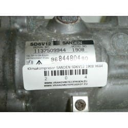 Compresseur de climatiseur Sanden SD6V12 1908 9684480480