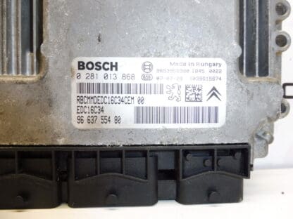 Calculateur Citroën Peugeot Bosch EDC16C34 9663755480 0281013868 1942PV