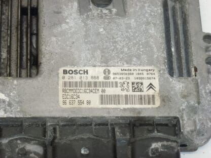 Calculateur Bosch EDC16C34 Citroën Peugeot 0281013868 9663755480