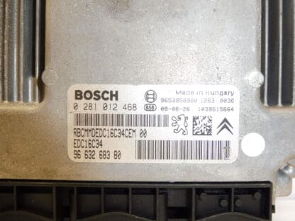 Unité Bosch EDC16C34 Citroën Xsara Picasso 0281012468 9663268380