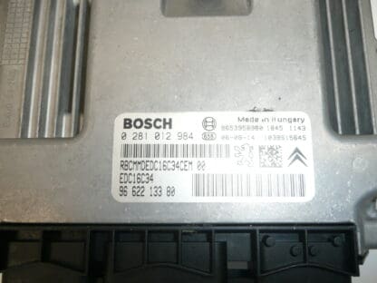 Calculateur Bosch EDC16C34 Citroën Peugeot 0281012984 9662213380